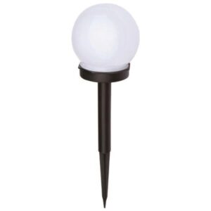 Eurolamp Ηλιακό Φωτιστικό Κήπου Καρφωτό Μπάλα LED 4000Κ Φ10xΥ33.5cm Μαύρο 145-20850