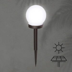 Eurolamp Ηλιακό Φωτιστικό Κήπου Καρφωτό Μπάλα LED 4000Κ Φ10xΥ33.5cm Μαύρο 145-20850 - Image 2