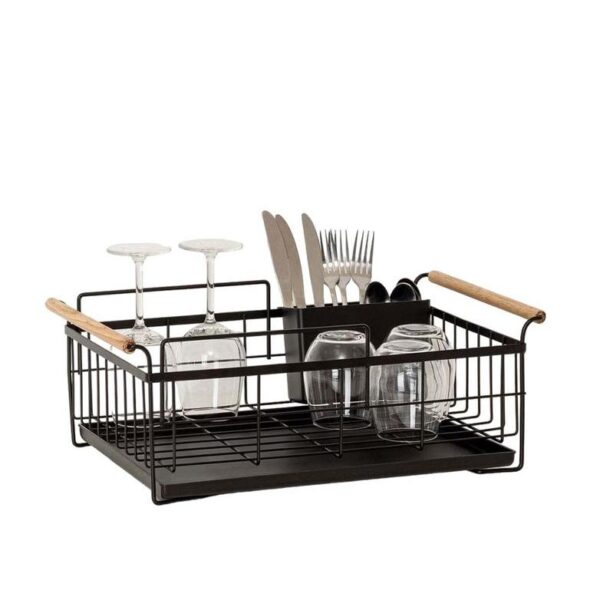 5Five Στραγγιστήρι - Πιατοθήκη 2 Επιπέδων 48x29x28.3cm Μαύρη 189784 - Image 3
