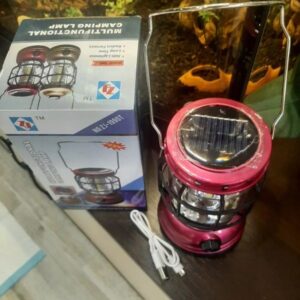 OEM Φανάρι LED Ντιμαριζόμενο Με Ηλιακό Συλλέκτη Και Λειτουργία Powerbank Φούξια ZJ-1990T-Fuchsia - Image 8