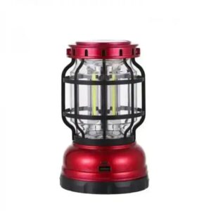 OEM Φανάρι LED Ντιμαριζόμενο Με Ηλιακό Συλλέκτη Και Λειτουργία Powerbank Φούξια ZJ-1990T-Fuchsia - Image 2