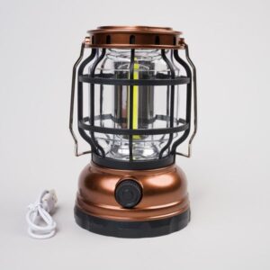 OEM Φανάρι LED Ντιμαριζόμενο Με Ηλιακό Συλλέκτη Και Λειτουργία Powerbank Μπρονζέ ZJ-1990T-Bronze - Image 6