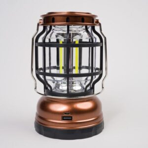 OEM Φανάρι LED Ντιμαριζόμενο Με Ηλιακό Συλλέκτη Και Λειτουργία Powerbank Μπρονζέ ZJ-1990T-Bronze
