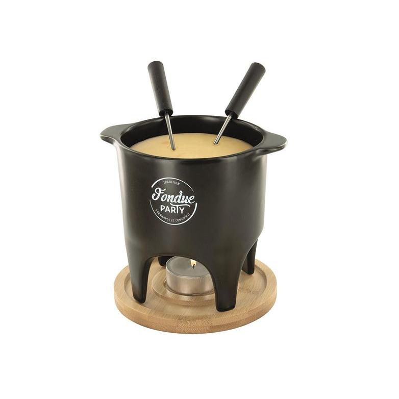 327400023-6_782_600 Cook Concept Σκεύος Για Φοντύ 2 Ατόμων Θέρμανση Με Ρεσώ Κερί Μαύρο KC2488 - Image 1
