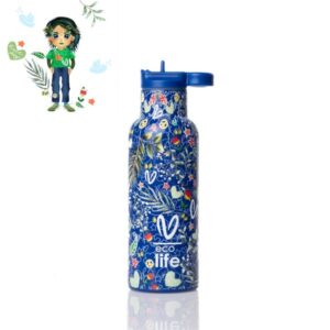 Ecolife Θερμός – Μπουκάλι X Vasiliki 500ml Blue 33-BO-2324 - Image 7