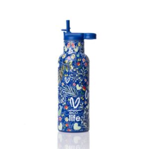 Ecolife Θερμός – Μπουκάλι X Vasiliki 500ml Blue 33-BO-2324