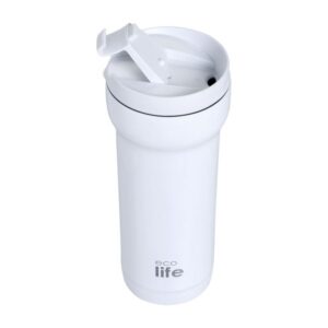 Ecolife Θερμός - Ποτήρι Για Καφέ Ανοξείδωτο 420ml Λευκό 33-BO-4129 - Image 2