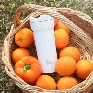 Ecolife Θερμός - Ποτήρι Για Καφέ Ανοξείδωτο 420ml Λευκό 33-BO-4129 - Image 3