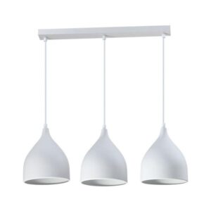 Pakoworld Φωτιστικό Οροφής Perce I Μεταλλικό 3xE27 50x20cm Λευκό 342-000021