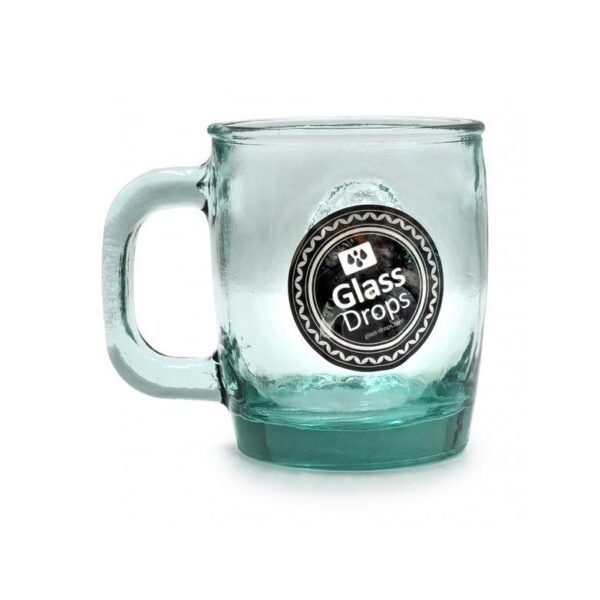 Glass Drops Κούπα Γυάλινη Με Χερούλι 350ml Φ12xΥ10.5cm Διάφανη 361000124 - Image 3