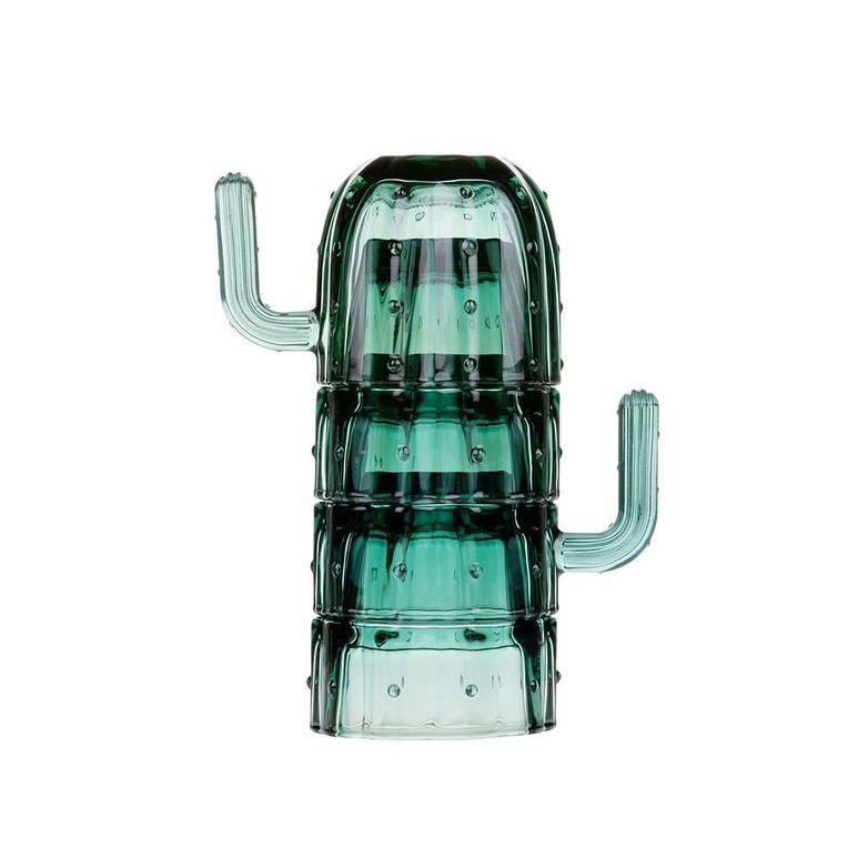 361000155-2_782_600 Alpina Γυάλινα Ποτήρια Σετ 4 Tεμαχίων 240ml Κάκτος Πράσινο 361000155 - Image 1