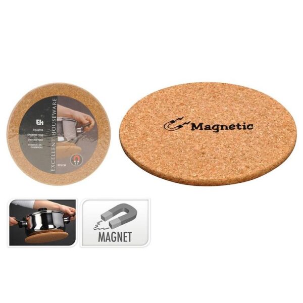 Excellent Houseware Μαγνητικό Σουπλά Μαγειρικών Σκευών Από Φελλό 21x21x1cm 836001140