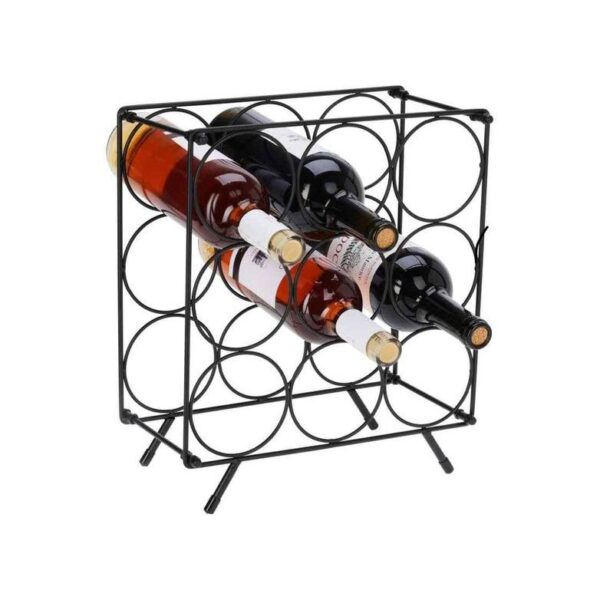 Excellent Houseware Κάβα - Bάση Για Μπουκάλια Κρασιού 9 Θέσεων 31x18x36.5cm DD1001030