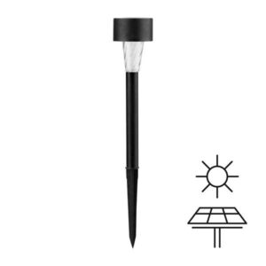 Eurolamp Ηλιακό Φωτιστικό Κήπου Φ4.7xΥ31cm IP44 0.1W 4000Κ Μαύρο 145-20853