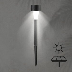 Eurolamp Ηλιακό Φωτιστικό Κήπου Φ4.7xΥ31cm IP44 0.1W 4000Κ Μαύρο 145-20853 - Image 2