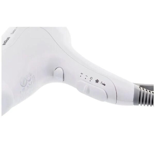 Braun Σεσουάρ - Πιστολάκι Μαλλιών Satin Hair 1 Style And Go 1800W Λευκό HD180 - Image 3