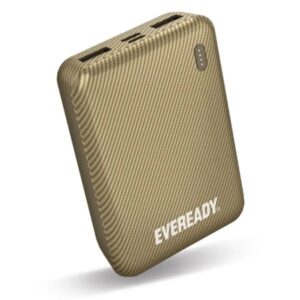 Energizer Power Bank 10000mAh Με 2 Εξόδους USB-A 2.1A Eveready Mini Χρυσαφί PX10MGD