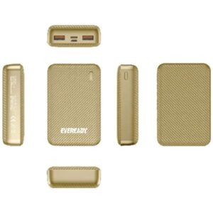 Energizer Power Bank 10000mAh Με 2 Εξόδους USB-A 2.1A Eveready Mini Χρυσαφί PX10MGD - Image 2