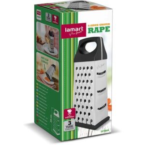 Lamart Τρίφτης 4 Πλευρών Από Ανοξείδωτο Ατσάλι 26cm Ασημί-Μαύρο LT7050 - Image 5