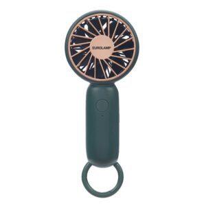 Eurolamp Ανεμιστήρας Χειρός Επαναφορτιζόμενος Φ6cm 2.5W Σκούρο Πράσινο 300-20546
