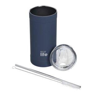 Ecolife Θερμός - Ποτήρι Για Καφέ Ανοξείδωτο 500ml Μπλε 33-BO-4126 - Image 3