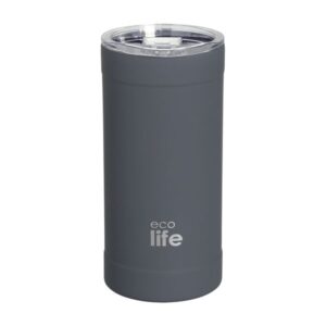 Ecolife Θερμός - Ποτήρι Για Καφέ Ανοξείδωτο 500ml Γκρι 33-BO-4127 - Image 5