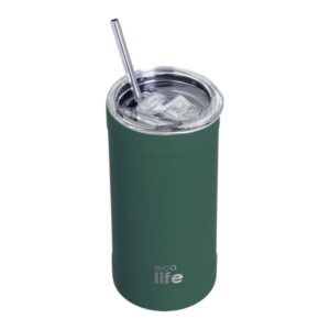 Ecolife Θερμός - Ποτήρι Για Καφέ Ανοξείδωτο 500ml Teal Green 33-BO-4128