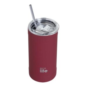 Ecolife Θερμός - Ποτήρι Για Καφέ Ανοξείδωτο 500ml Chili Pepper 33-BO-4133
