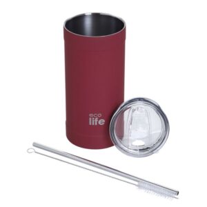 Ecolife Θερμός - Ποτήρι Για Καφέ Ανοξείδωτο 500ml Chili Pepper 33-BO-4133 - Image 3