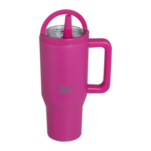 Ecolife Θερμός Ποτήρι Tumbler Με Διπλή Λαβή 900ml Neon Magenta 33-BO-7073