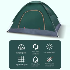 SummerTiempo Σκηνή Pop Up 4 Ατόμων 2 Πόρτες 2x2x1.30m Κυπαρισσί 42-680 - Image 3