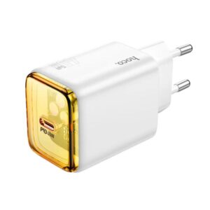 Hoco Φορτιστής Ταξιδίου N54 Monsoon GaN 1xUSB-C PD45W Λευκός 630498