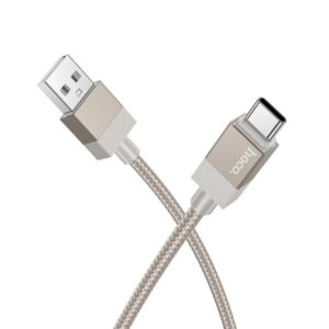 Honorific Καλώδιο Σύνδεσης X110 USB-A Σε USB-C 3A Braided 1m Χρυσό 646819 - Image 2