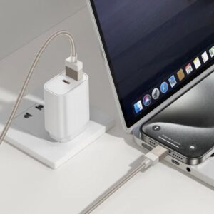 Honorific Καλώδιο Σύνδεσης X110 USB-A Σε USB-C 3A Braided 1m Χρυσό 646819 | Homidoo.gr