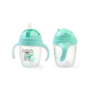 BabyOno Εκπαιδευτικό Ποτήρι Με Καλαμάκι 240ml Mint BN1464/03 - Image 2