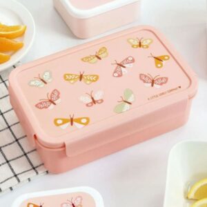 A Little Lovely Company Δοχείο Φαγητού Bento 22x7x14.5cm 1.2L Butterflies BBBUPI67 | Homidoo.gr