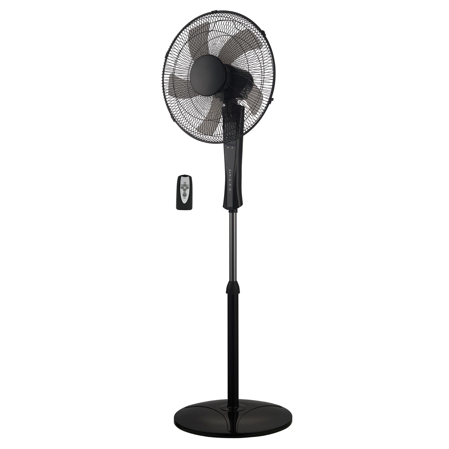 Adeleq ΑΝΕΜΙΣΤΗΡΑΣ ΟΡΘΟΣΤ.Φ40cm 45W 5 ΠΤΕΡ.+ΤΗΛΕΧΕΙΡΙΣΤΗΡΙΟ ΜΑΥΡΟΣ 18-111