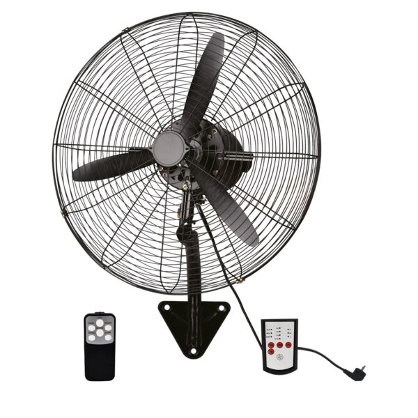 Adeleq ΑΝΕΜΙΣΤΗΡΑΣ ΕΠΙΤΟΙΧΟΣ ΜΑΥΡΟΣ ΜΕ CONTROL 95W Φ55cm ΜΕ ΤΗΛ/ΡΙΟ 18-25