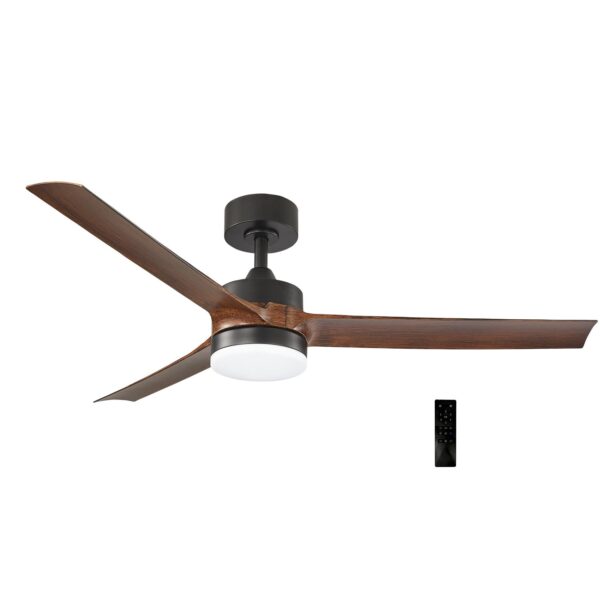 Adeleq ΑΝΕΜΙΣΤΗΡ.ΟΡΟΦ.Φ1.32m DC35W LED 22W ΜΑΥΡΟΣ ABS ΠΤΕΡ.ΚΑΡΥΔΙΑ 18-417