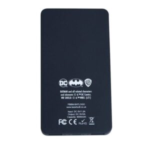 Lazerbuilt Power Bank DC Batman Με 2 Θύρες USB-A Και Φωτιζόμενο Logo 6000mAh 2A Μαύρο PBBM-6LI-BATLOGO - Image 4