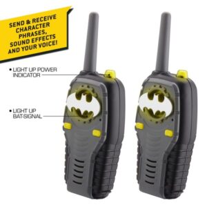 eKids Σετ 2 Walkie Talkies Batman Με Εμβέλεια 150 Μέτρων Μαύρο Ri-212BM - Image 3