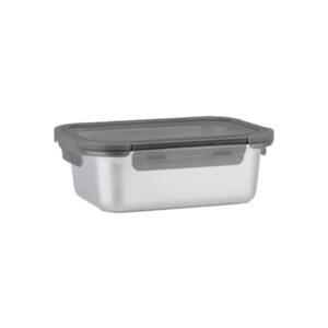 Estia Φαγητοδοχείο Ανοξείδωτο Ορθογώνιο 1200ml Με Πλαστικό Καπάκι 01-33729 - Image 3