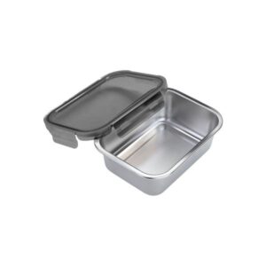 Estia Φαγητοδοχείο Ανοξείδωτο Ορθογώνιο 1200ml Με Πλαστικό Καπάκι 01-33729