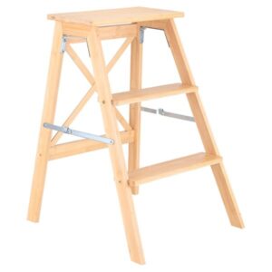 Estia Σκαλοσκαμπώ Bamboo Essentials Με 3 Σκαλιά 43.5x50x63.5cm Φυσικό 04-34405