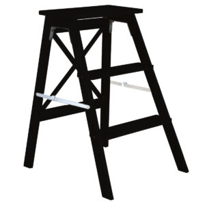 Estia Σκαλοσκαμπώ Bamboo Essentials Με 3 Σκαλιά 43.5x50x63.5cm Μαύρο 04-34412