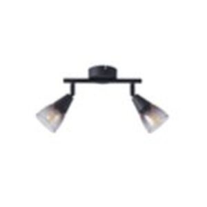 Arte Illumina Σποτ Διπλό- Απλίκα Classy 2xE14 22x8x16.5cm Μαύρο 145-25271 - Image 2