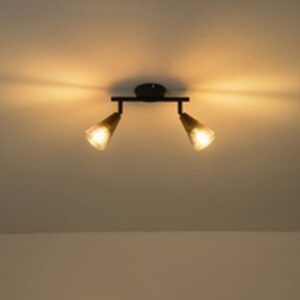 Arte Illumina Σποτ Διπλό- Απλίκα Classy 2xE14 22x8x16.5cm Μαύρο 145-25271 - Image 3