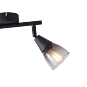 Arte Illumina Σποτ Διπλό- Απλίκα Classy 2xE14 22x8x16.5cm Μαύρο 145-25271 - Image 4