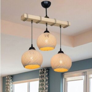Pakoworld Φωτιστικό Οροφής Τρίφωτο Fiona 3xΕ27 50x20x63cm Κρεμ-Φυσικό 147-000066 - Image 2