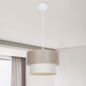 Pakoworld Φωτιστικό Οροφής Μονόφωτο PWL-1194 1xΕ27 Φ30x19cm Μπεζ 147-000116 - Image 2